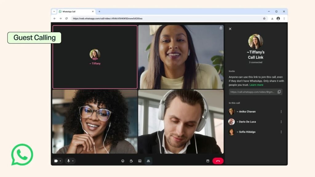 WhatsApp are o funcție nouă: Guest Calls. Apeluri pentru invitați fără cont; fără costuri și fără limită de timp 1